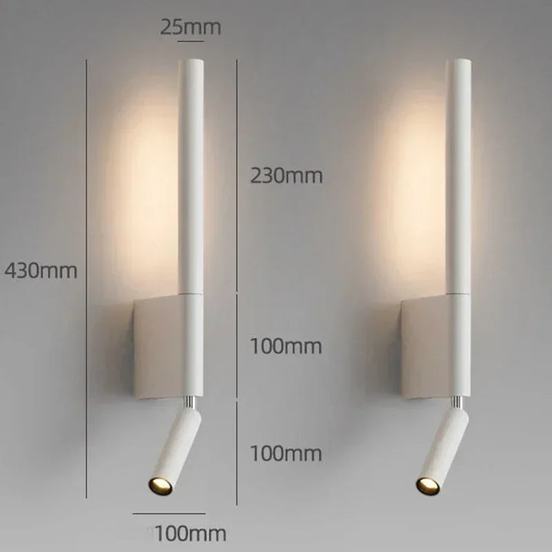 WonderNest Gold Left Wall Sconce 3-Color LED