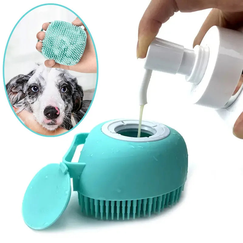 Luva Massageadora de Silicone Macio para Banho de Cães e Gatos, Escova de Segurança, Acessórios para Pets, Ferramentas para Cães e Gatos, Produtos para Mascotes