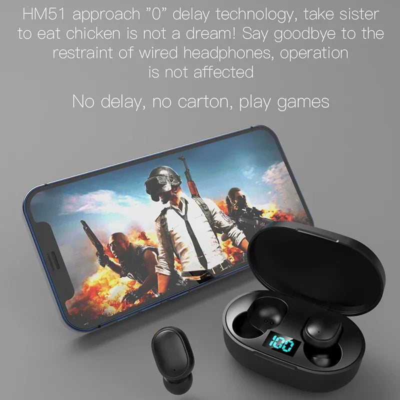 E6S Bluetooth headphones wireless Bluetooth headphones noise-cancelling headphones with microphone suitable for Android and ios