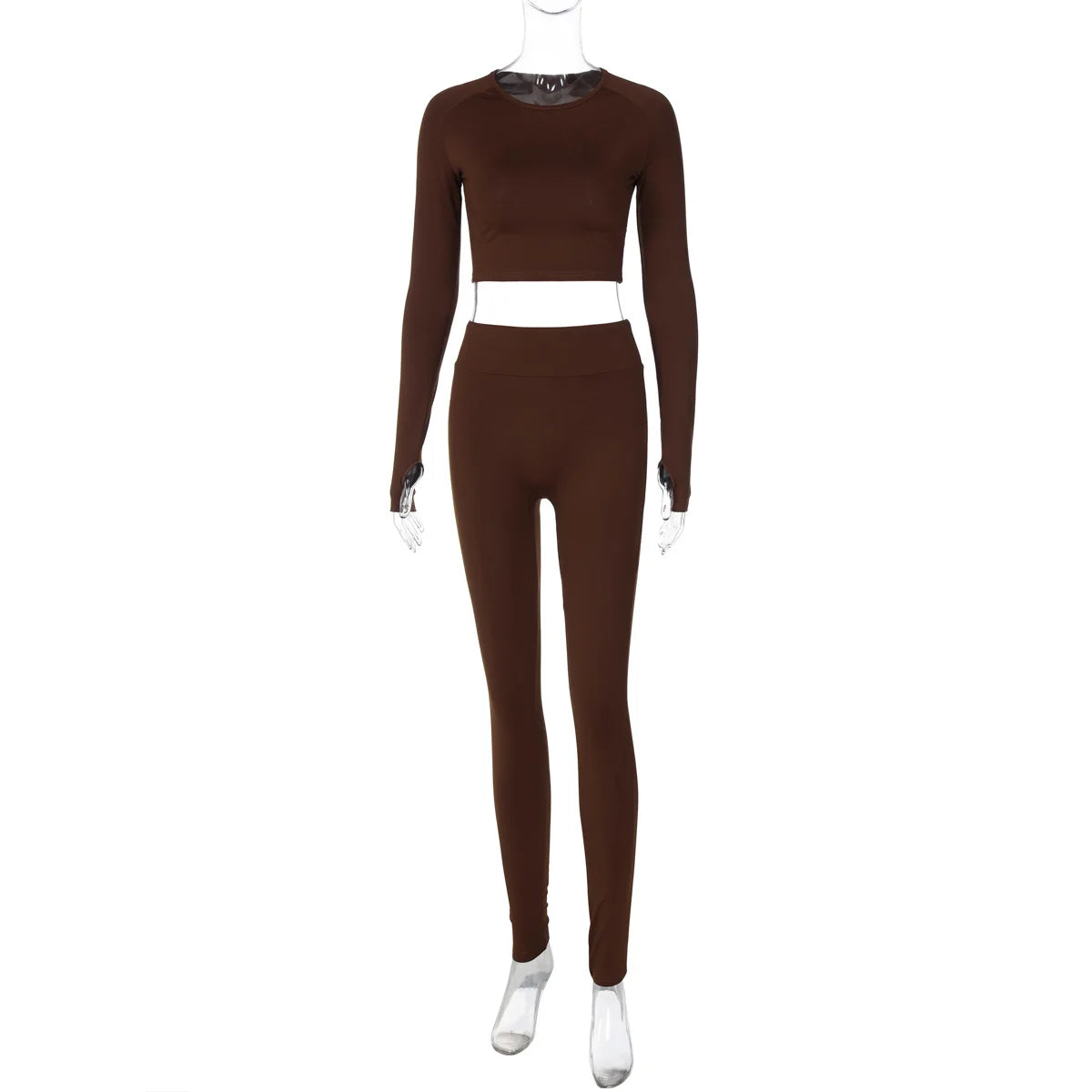 Conjunto Casual Canelado de 2 Peças para Mulheres Verão Lounge Wear Top Manga Curta + Legging Elástica