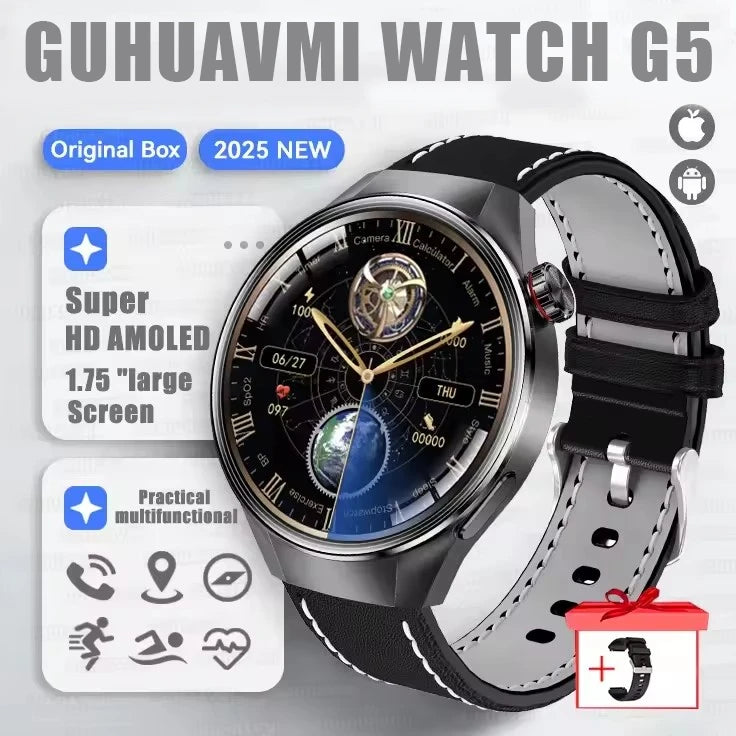 Watch G5 Plus Smart Watch 1.75 AMOLED GPS Heart Rate Bluetooth