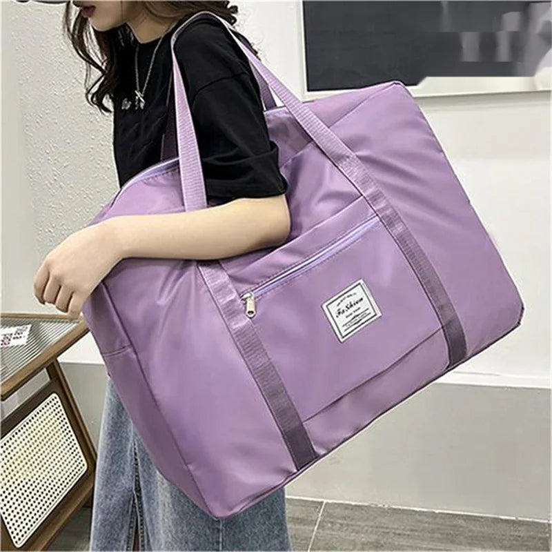 Large Capacity Folding Travel Bags Waterproof Luggage Tote Handbag...