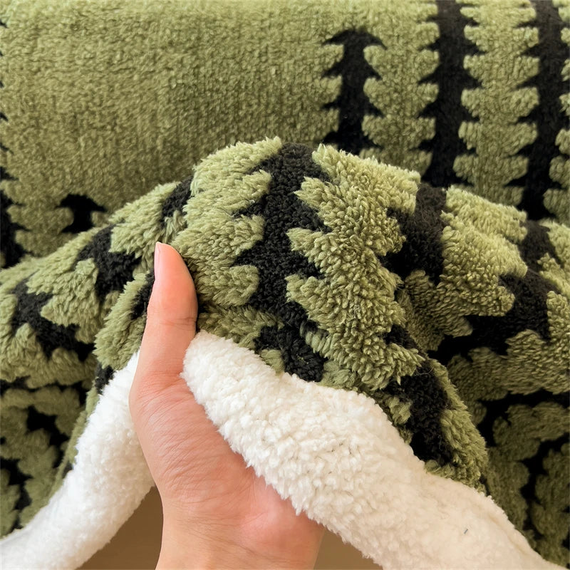 Warm Flannel Spring Blanket Super Soft Fluffy Queen Blanket Single Double Size Cozy Skin-friendly Multifunctional Nap Blanket