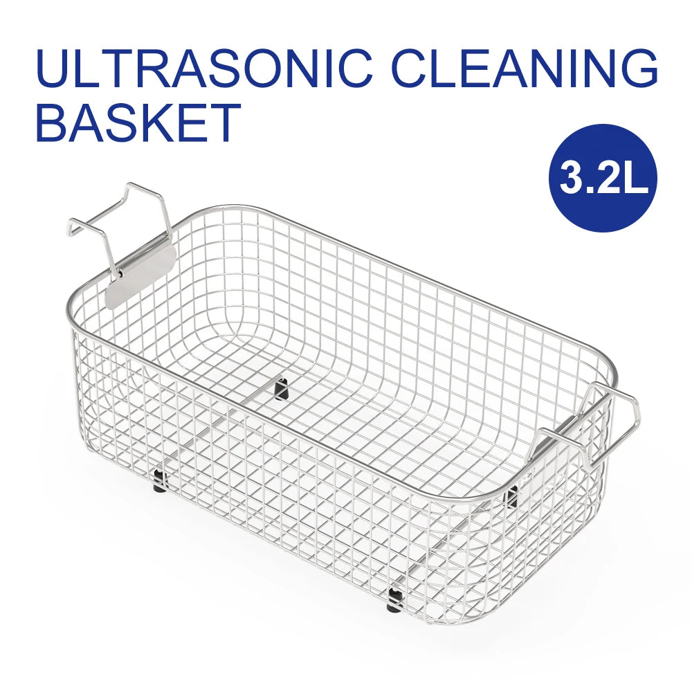 Granbo SUS304 Cleaning Basket 1-30L Capacity Ultrasonic Cleaner Baskets Vegetable Washing Basket