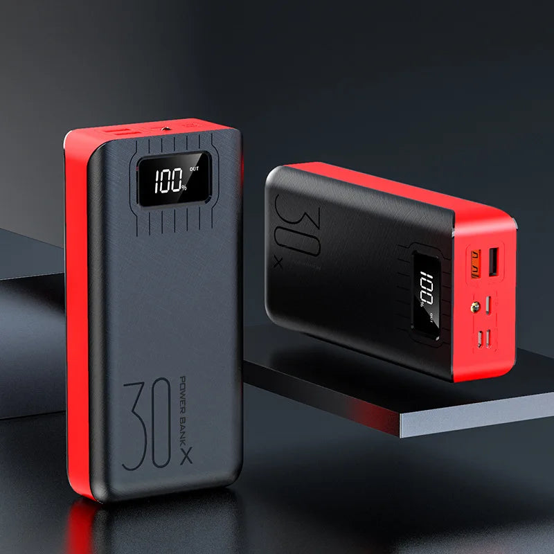Power Bank 30000mAh Fast Charging Large Capacity Digital Display