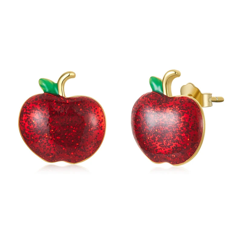 WOSTU 925 Sterling Silver Christmas Snowman Pearl Stud Earrings Xmas Red Hat Reindeer Ear Buckles New year Jewelry Holiday Gift