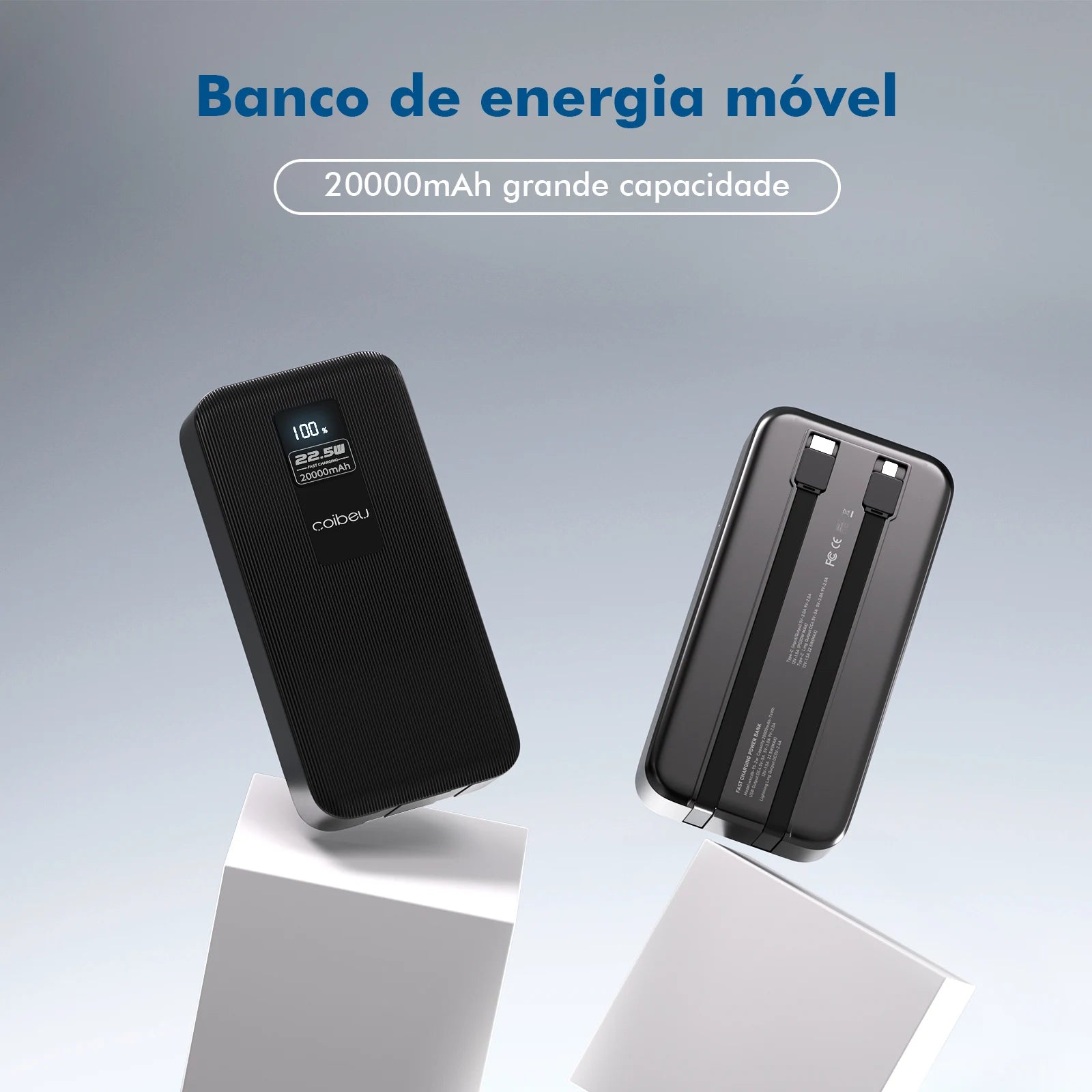 Portable Power Bank 20000mAh Type-C USB