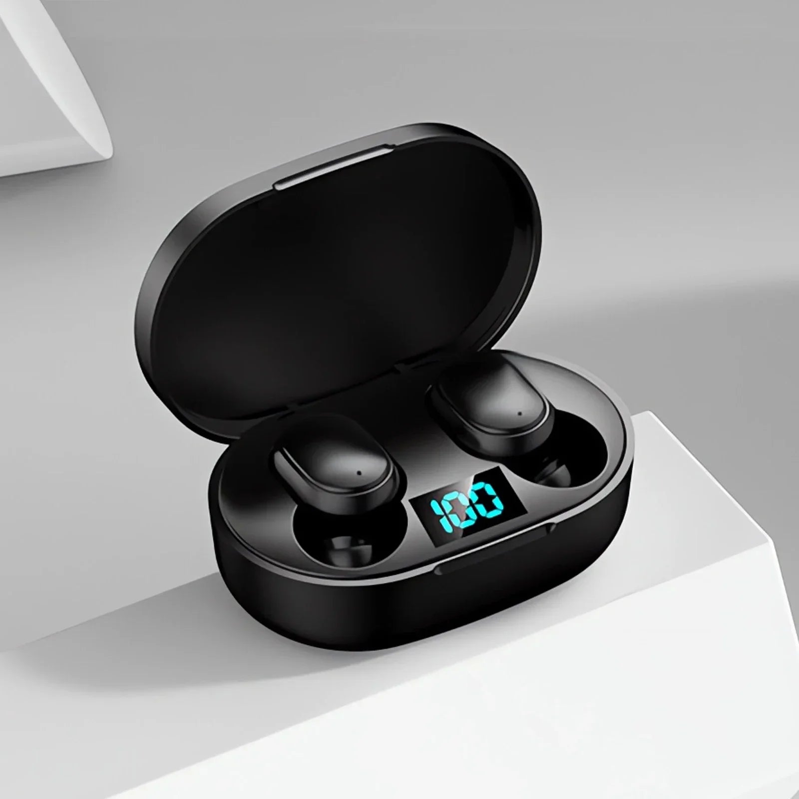 E6S Wireless Bluetooth Headphones with LED Display Deep Bass Stereo Ear Buds with Mic  Wireless Earbuds