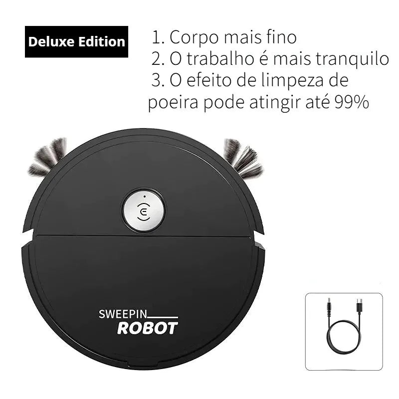 Robot Sweeping/Vacuum Cleaner 1200 Automatic PA 3 In 1 Intelligent And Silent Robotic Home Cleaning