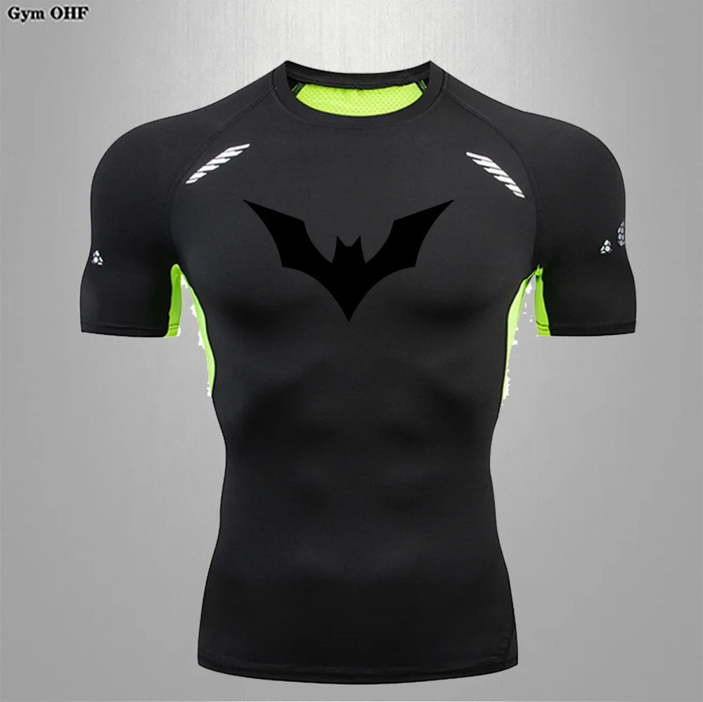 Camiseta Compressão Masculina Spider — Performance e Visual Único