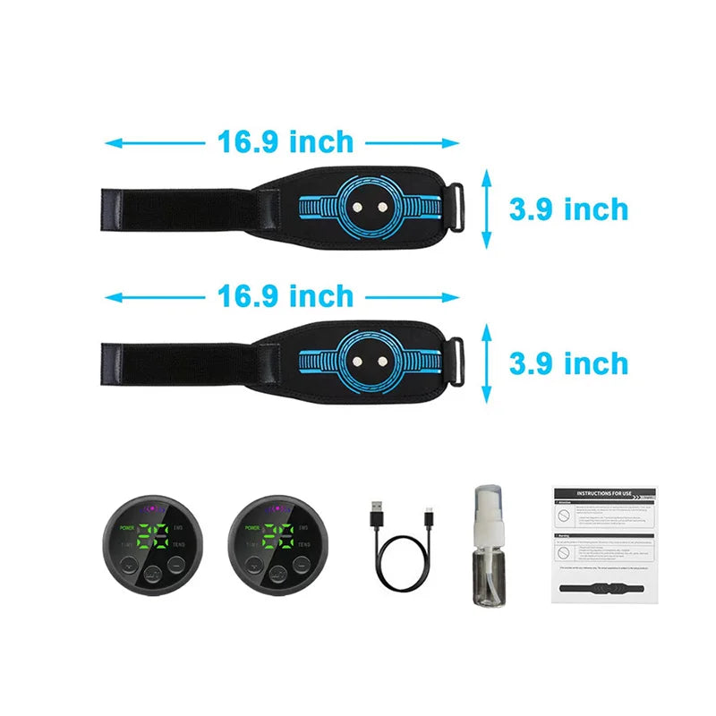 Cinto Massageador USB Inteligente Unissex para Treinamento Abdominal e Fitness EMS