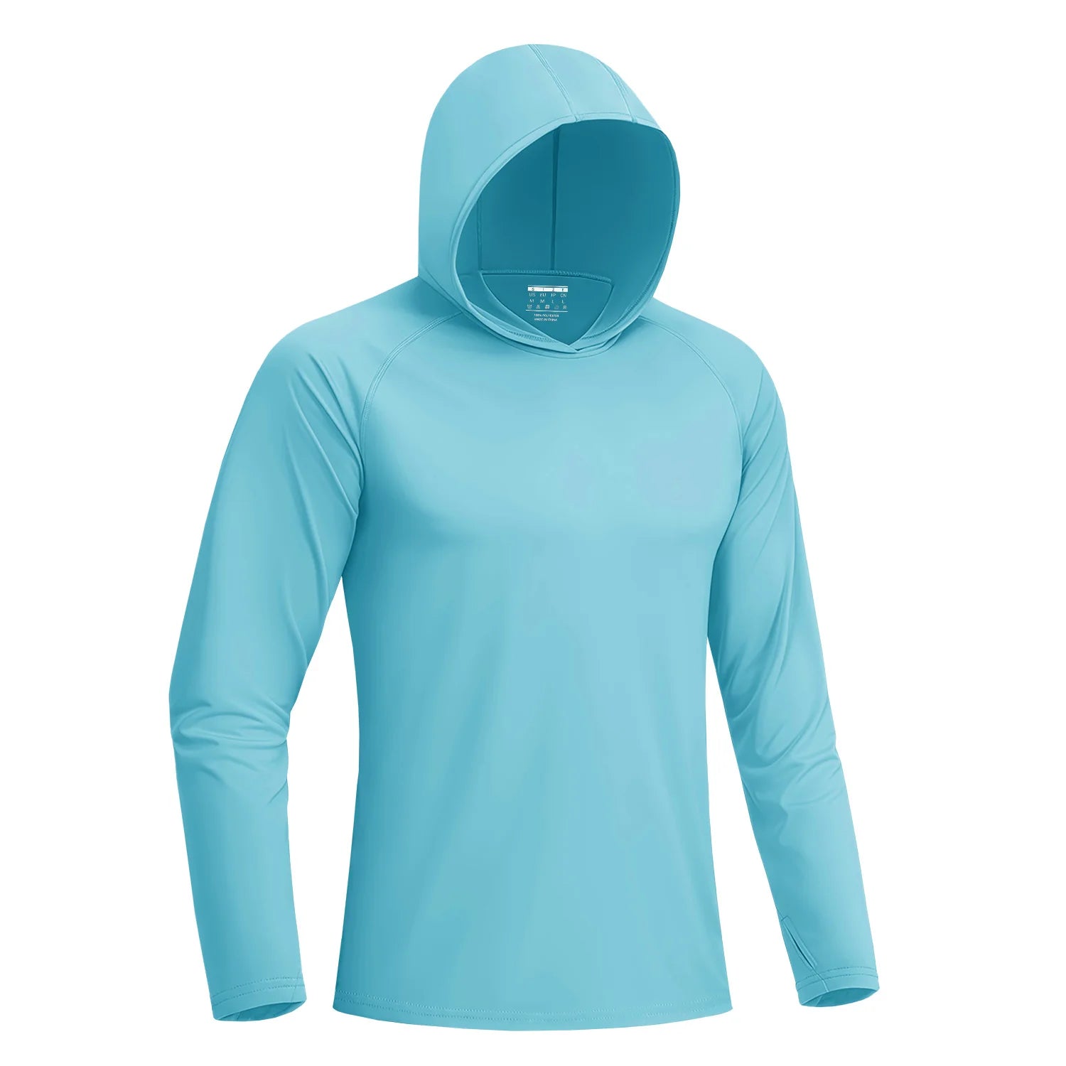 Camiseta Masculina com Capuz — Proteção Solar UPF 50+, Manga Longa e Secagem Rápida