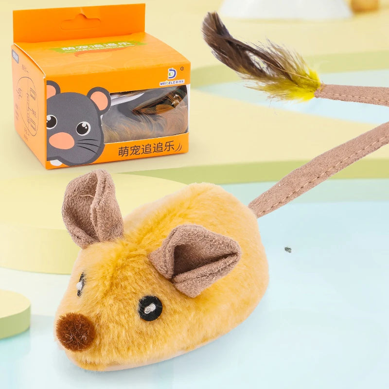 Simulated Little Mouse and Cat Self Entertainment Cat Teasing Tool and Dog Home Sports Toy Touch Sensing Intelligent Electric