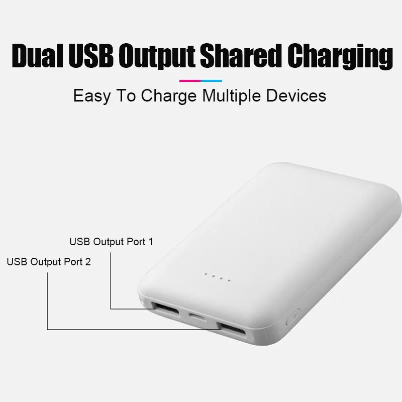 Power Bank 20000mAh Carregador Portátil USB com Carga Rápida
