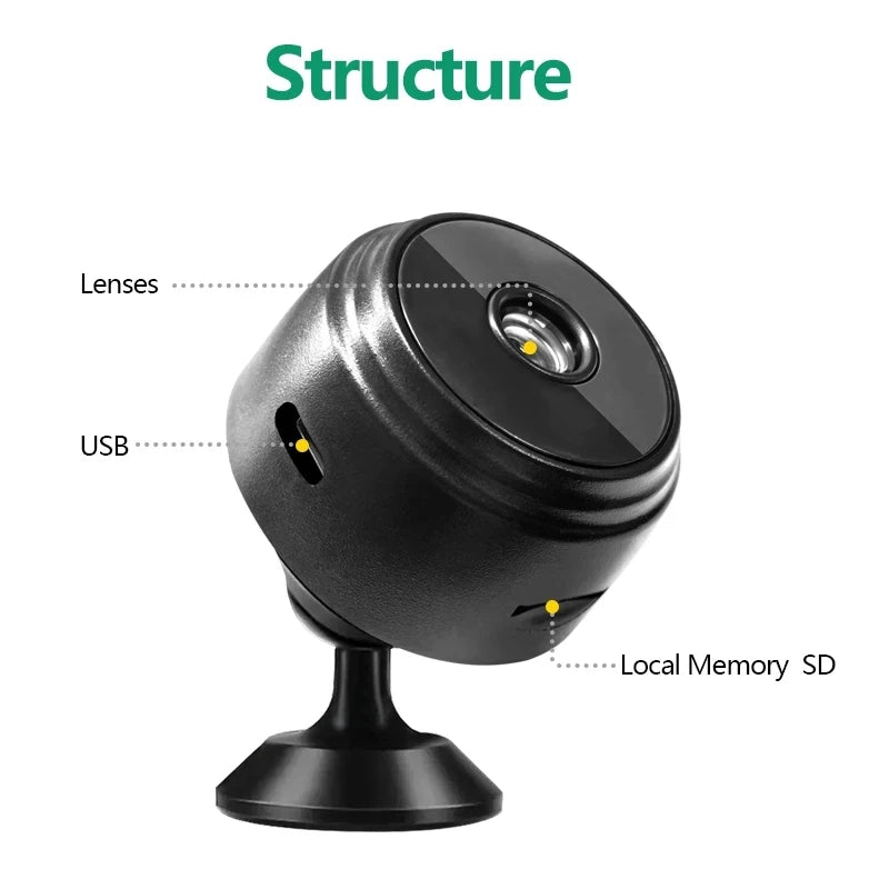 A9 Mini Surveillance - Cameras With - Wifi 1080P HD