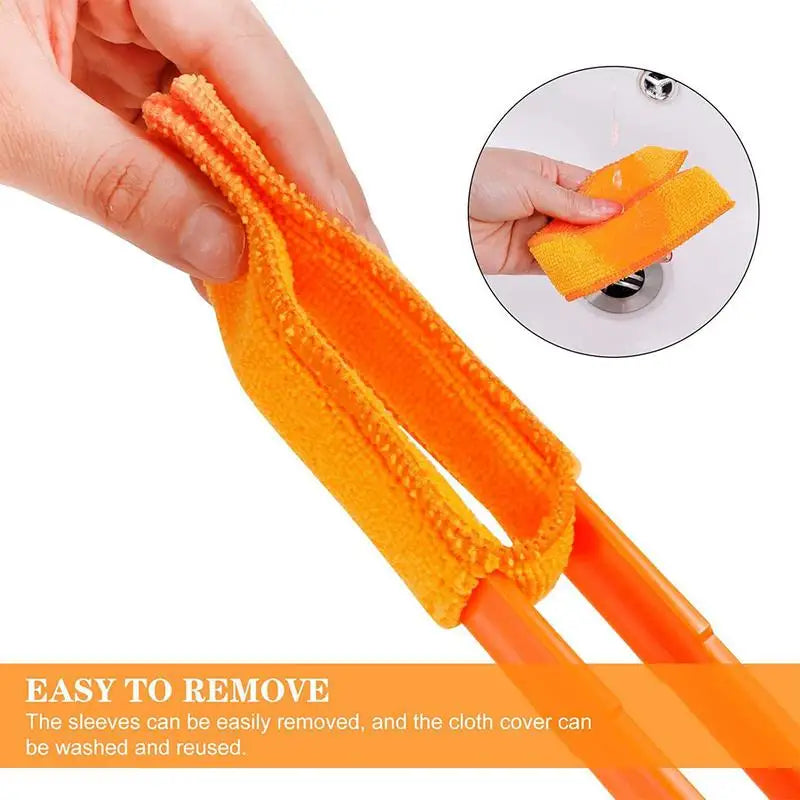 Window Conditioner Duster Clean Brush Microfibre Venetian Blind Blade Household Cleaner Car Air Conditioner Vent Cleaning Brush