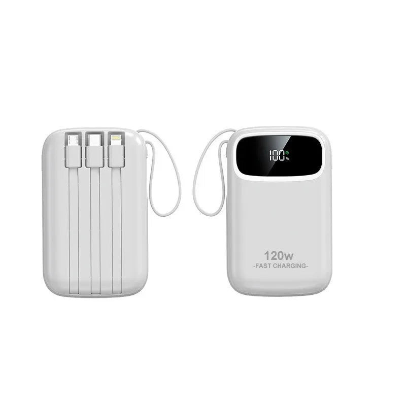 Power Bank 20000mAh 120W Super Fast Charging Large Capacity Cable