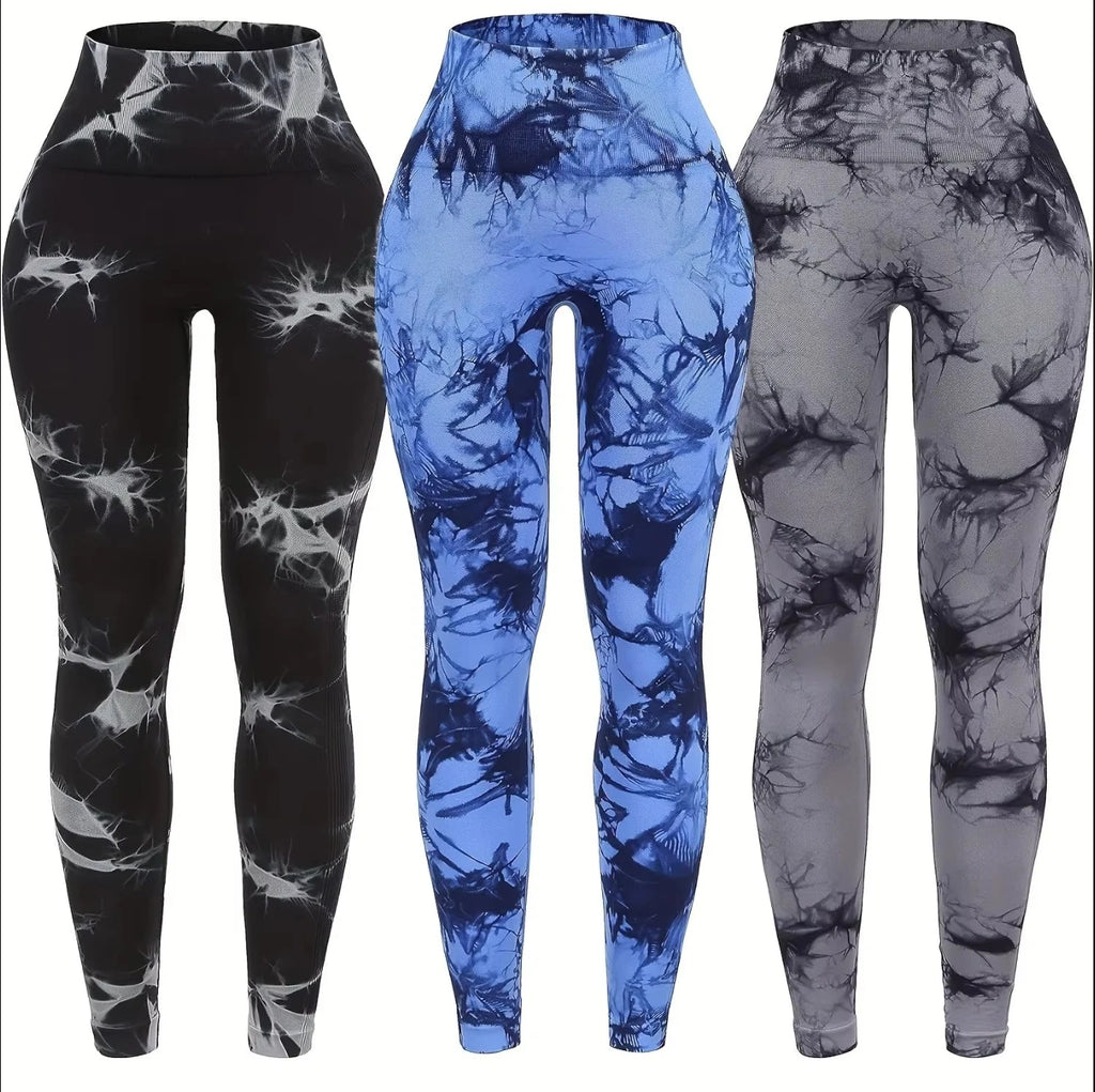 Calça Legging Feminina Yoga Cintura Alta Sem Costura Push Up para Academia Fitness Treino Esportiva