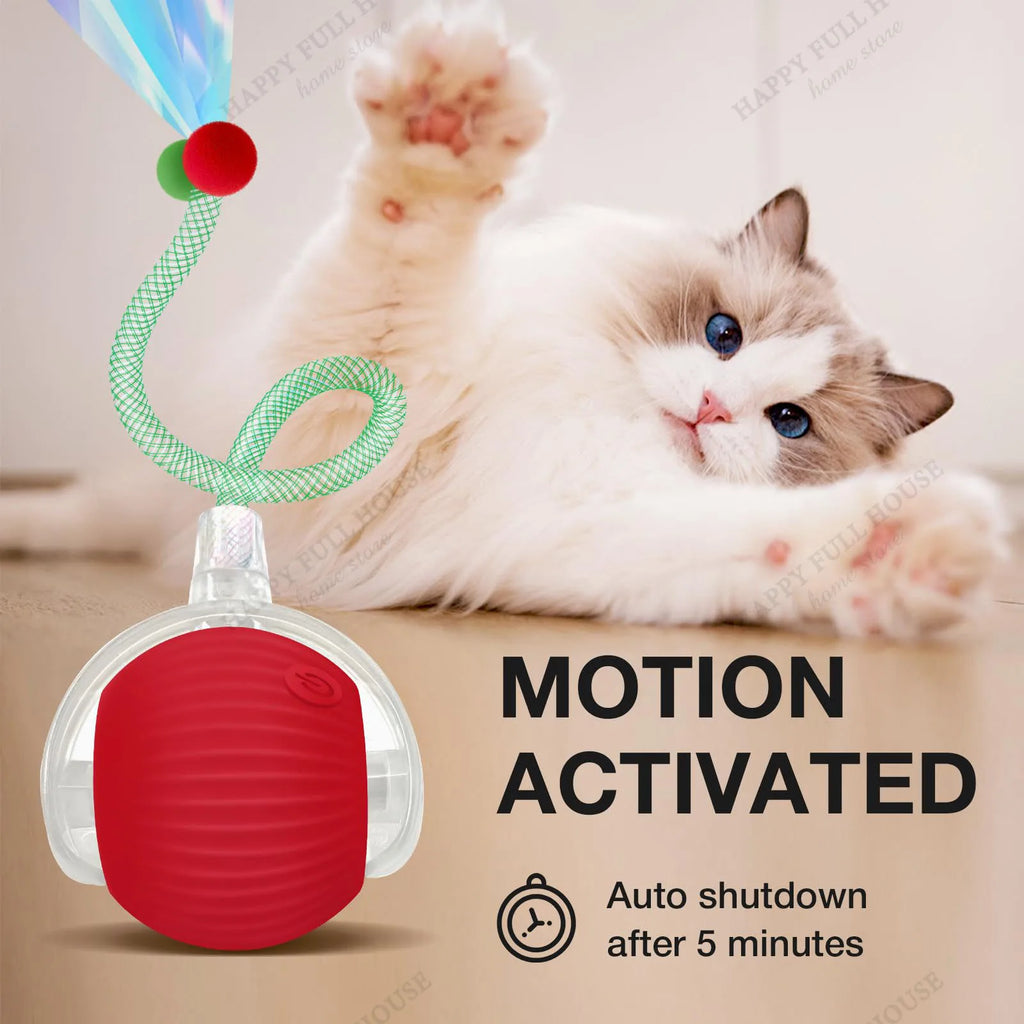 Brinquedos Interativos para Gatos com 3 Modos de Jogo, Brinquedos Automáticos para Gatos, Bola Elétrica Móvel para Gatinhos Entediados e Gatos Adultos