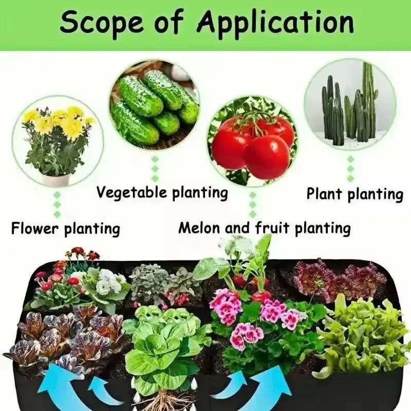 Garden Planting Bag Multi-gird