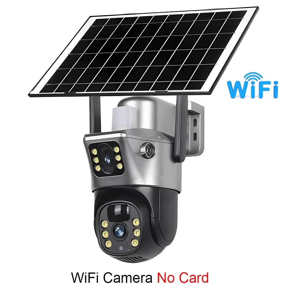 4G / WiFi - Solar Camera - Dual Lenses Outdoor