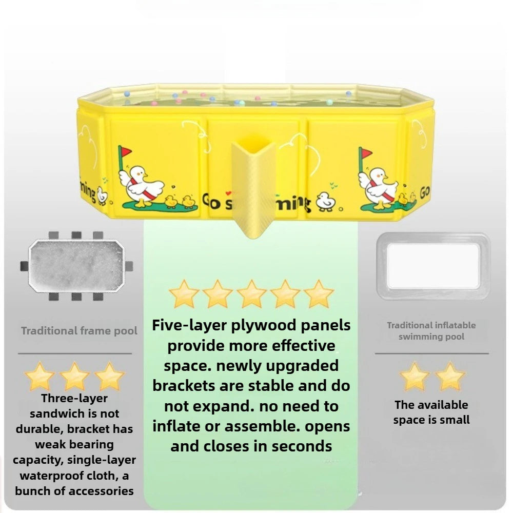Large Foldable Full-Body Bathtub