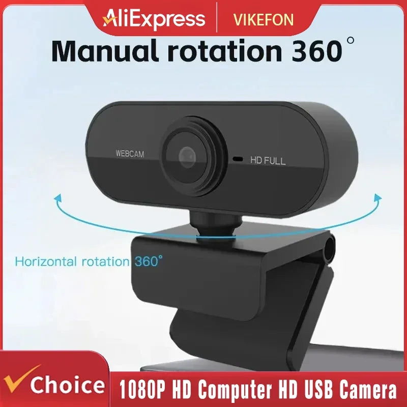 Câmera 1080P HD - HD de Computador - Câmera USB Embutida
