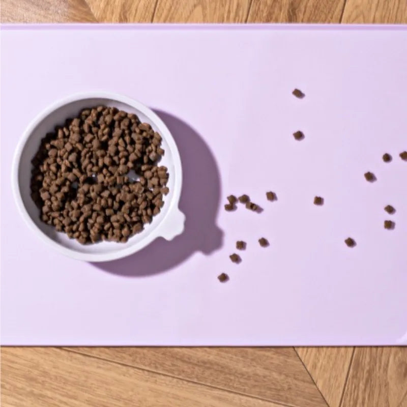 Tapete de Alimentação para Pets - Jogo Americano para Cães e Gatos de Silicone Impermeável Antiderrapante à Prova de Derramamento Solução Doméstica Prática