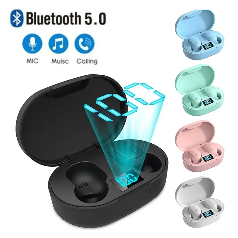 Fones de ouvido Bluetooth E6S Fone de ouvido para jogos TWS Fone de ouvido sem fio Bluetooth Aparelhos auditivos Esportivos HiFi Estéreo