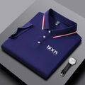 Camisa Polo Masculina Nova BORDADA, Manga Curta, Business Casual, Top Moderno, Respirável, Confortável e Versátil