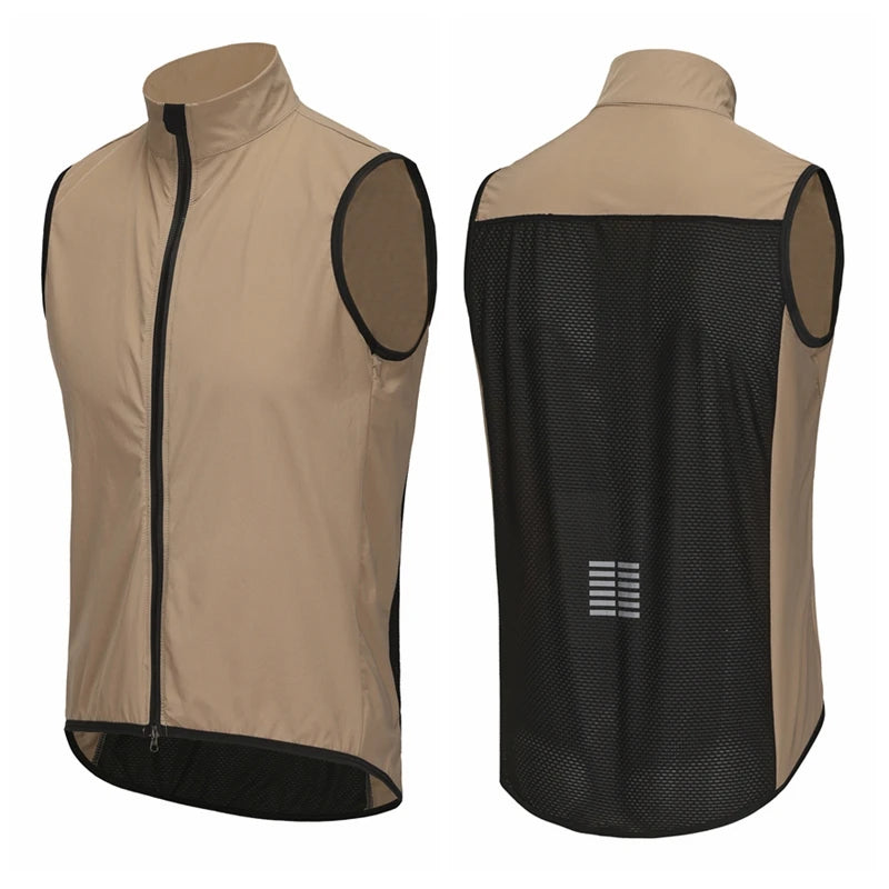 Colete Masculino Rsantce, Corta-Vento, Leve, Ciclismo, Sem Mangas, Jaqueta, Uniforme de Bicicleta Mtb, Roupa de Ciclismo