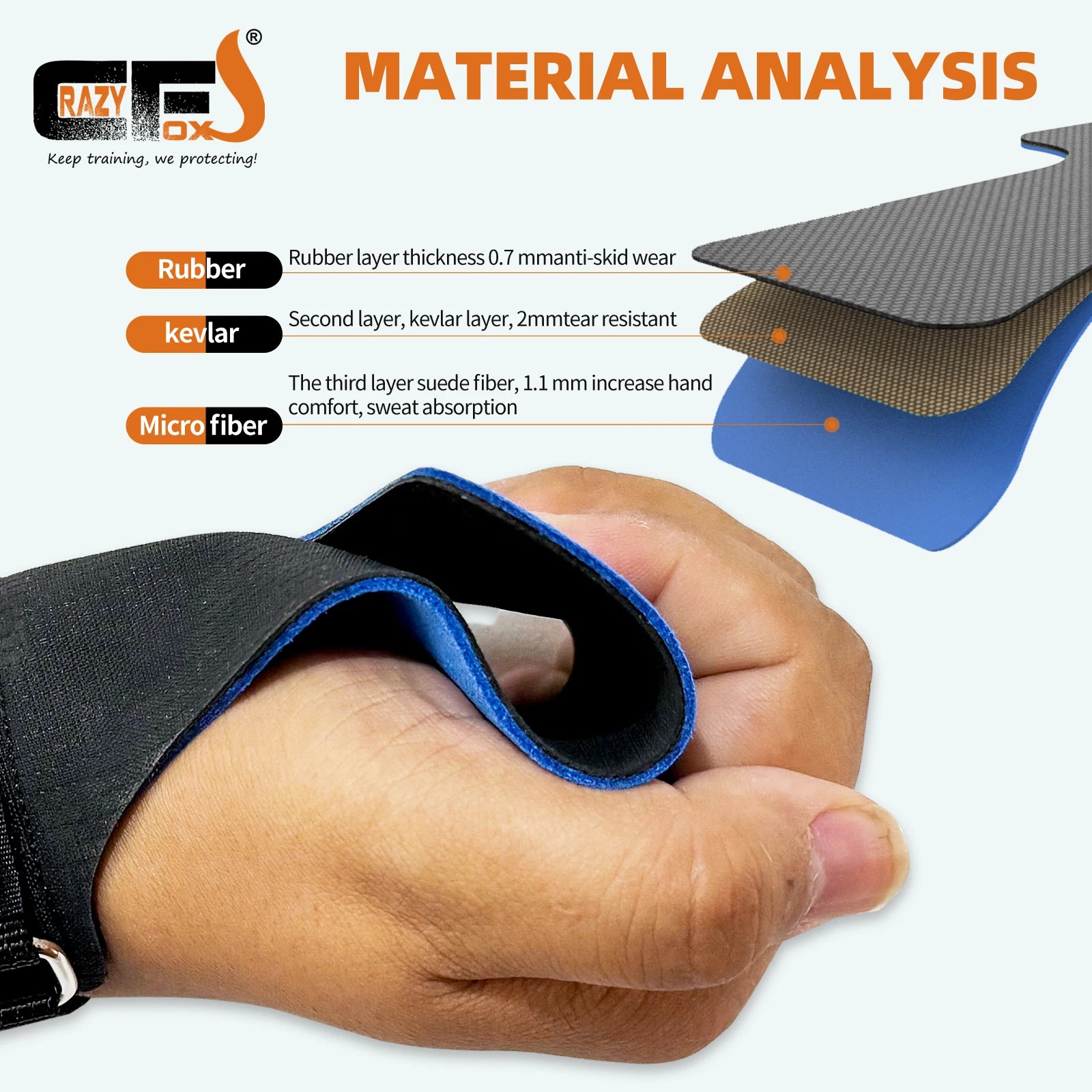 Weightlifting Grip Lifting glove Guantes Crossfit Guantes Para...