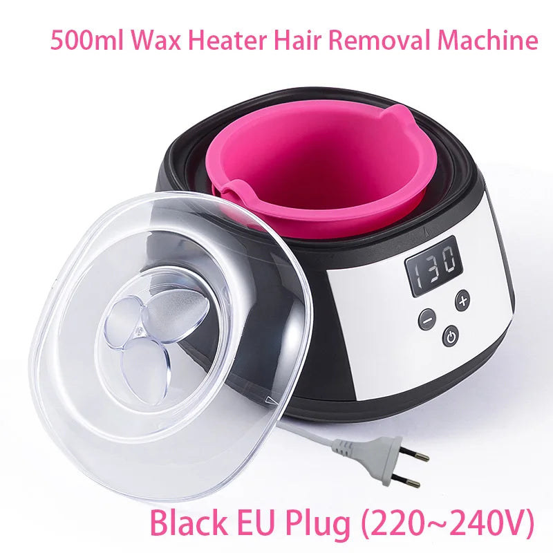 500ml LCD Display Smart Silicone Liner Hand and Foot , Wax Heater for Hair Removal,Wax Heating And Wax Therapy Machine