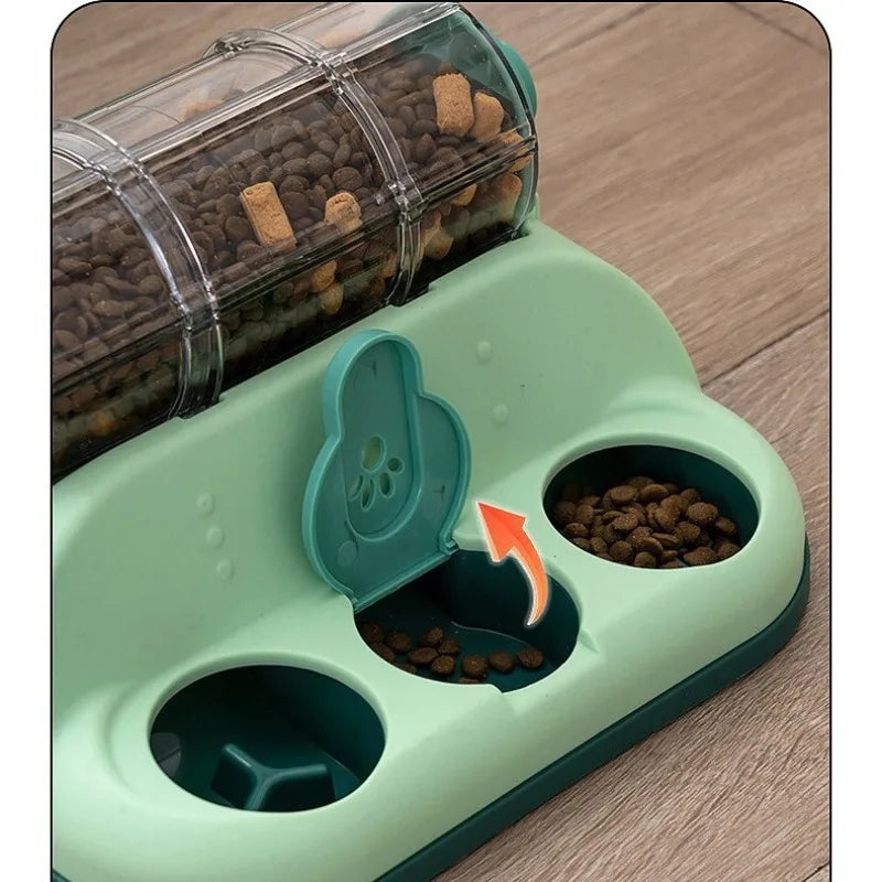 Multi Cat Puzzle Feeder Interactive Slow Food Dispenser Treat Leakage Toy for Dogs Cats Mental Stimulation Boredom Relief