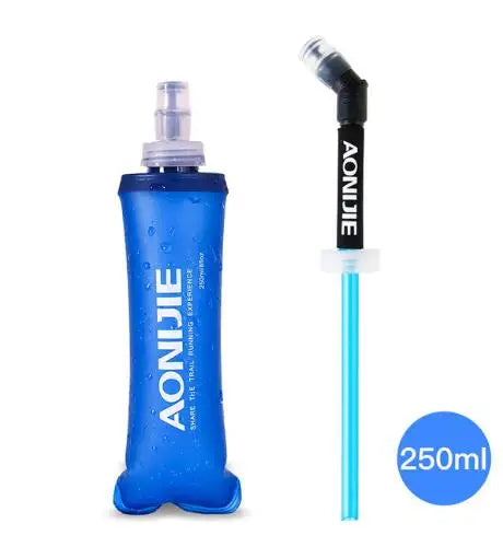 AONIJIE 250ML 600ML Foldable Silicone Soft Flask Water Bottle for Outdoor Sport Traveling Running Kettle Hydration Pack Bag Vest