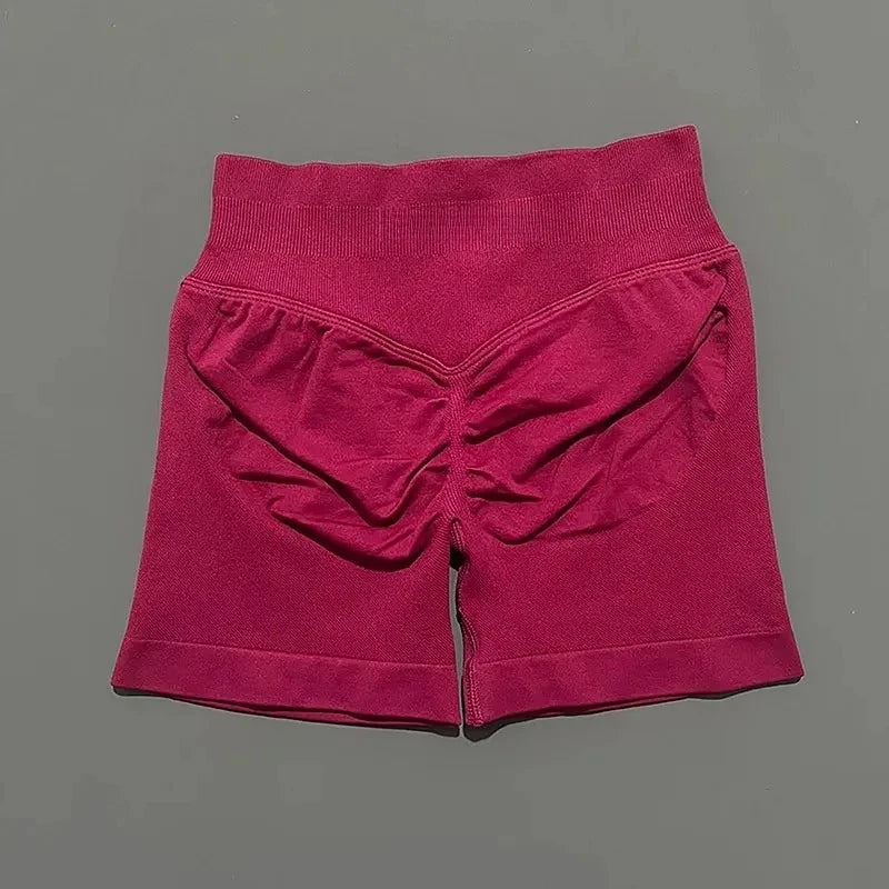 Conjuntos de Academia Femininos 2 Peças Impacto Sem Costura Fitness Yoga Roupa Esportiva Halter Top Shorts Roupa de Treino Corrida Roupa de Academia