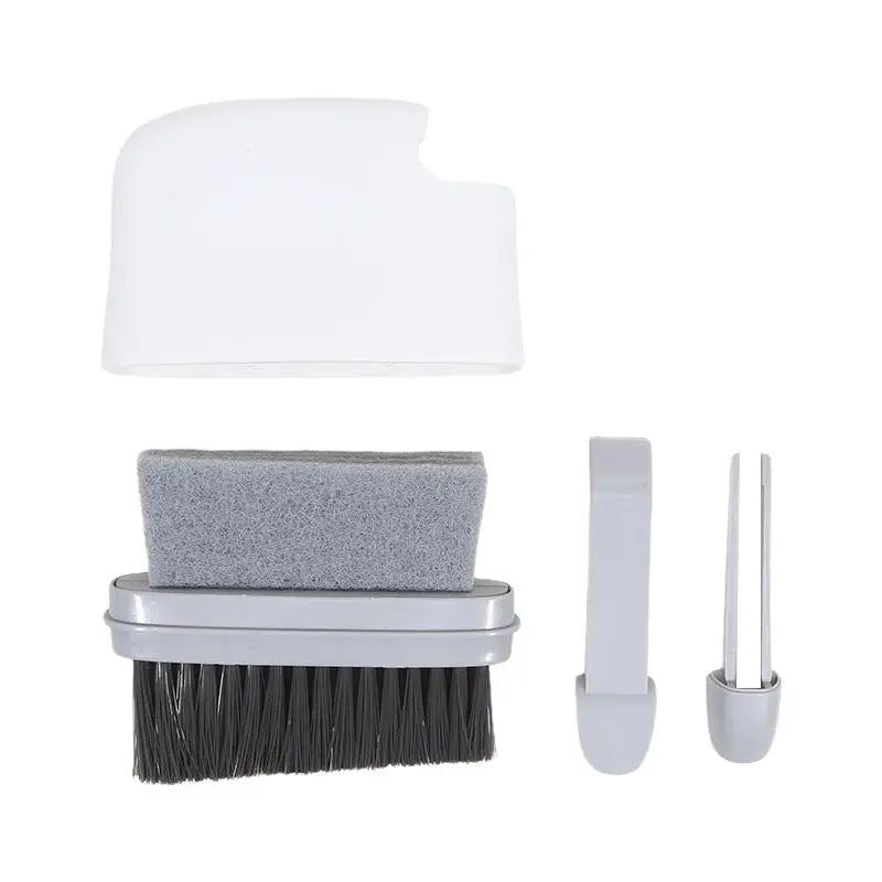 Window Rail Cleaning Brush 2 in 1 Door Groove Hair Grip Brushes Multifunction Windows Slot Sliding Household Kitchen Accessories