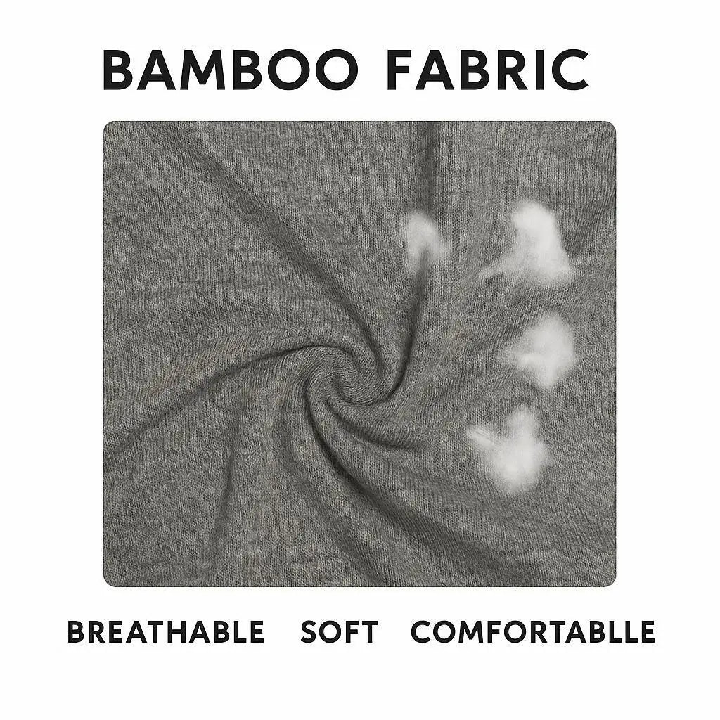 2 Pacotes de Camisetas de Fibra de Bambu com Gola Redonda Manga Curta Clássica Absorvente de Suor para Academia Masculina Regata Cor Sólida Preta Nova