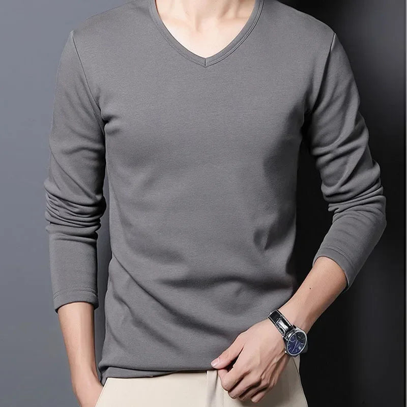 Camiseta Aveludada Masculina — Quentinha e Estilosa para o Inverno