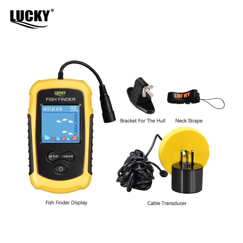 Sonda Localizadora de Peixes Portátil LUCKYLAKER FFC1108-1 100M
