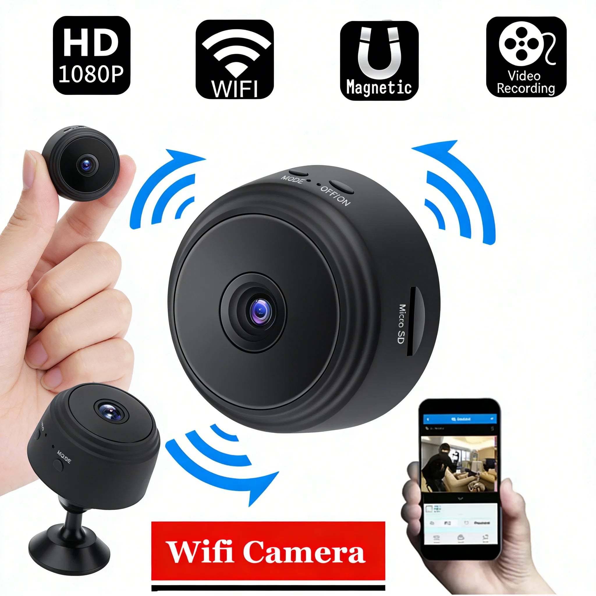 A9 Mini Camera - WiFi Wireless - Monitoring Security Protection
