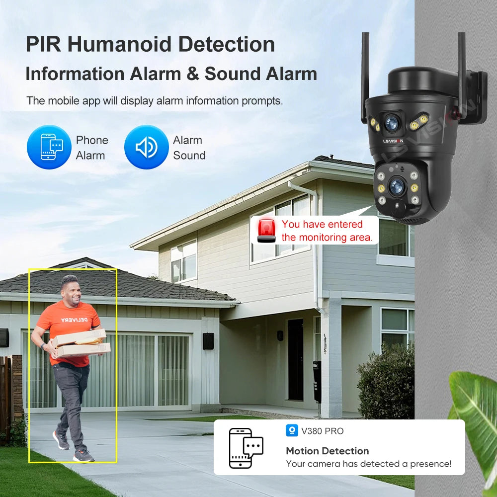 LS VISION 4G - /WIFI Outdoor - Solar Camera 8MP