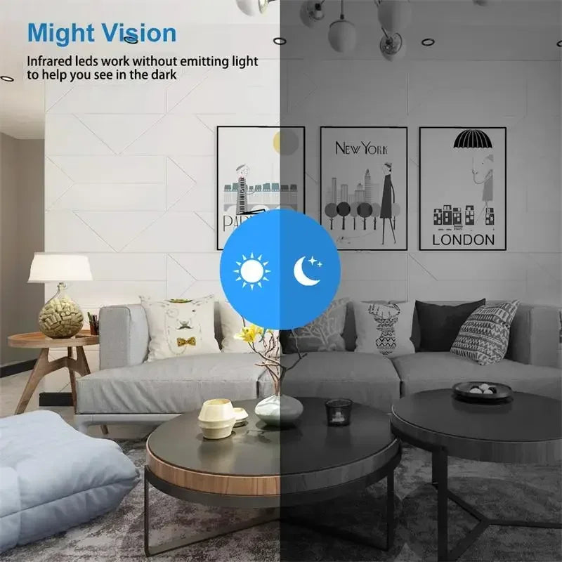 Wireless Camera 4K - Surveillance Security - Video Cam Night