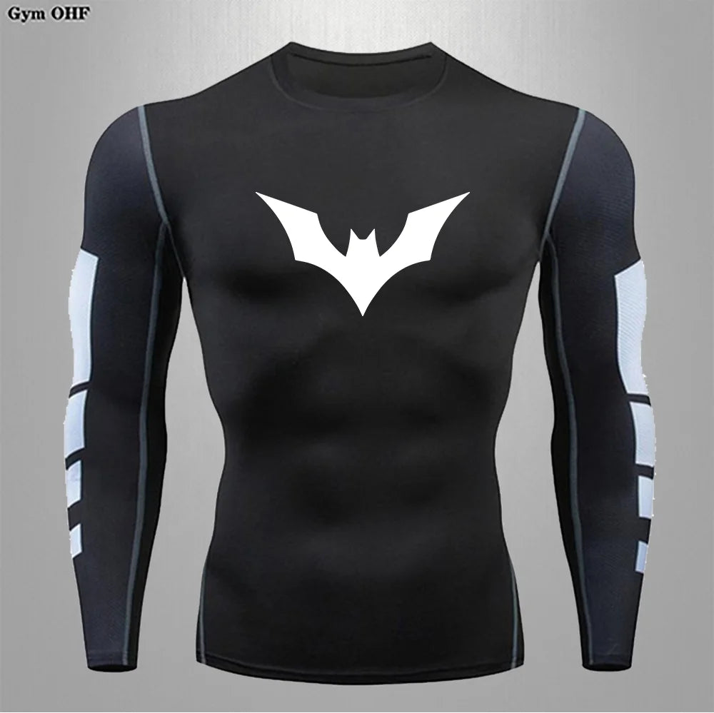 Camiseta Compressão Masculina Spider — Performance e Visual Único