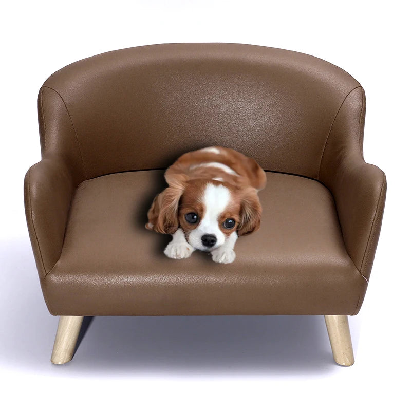 Cama para Cachorro Antiestresse Relaxante Calmante Petman de Poliéster Marrom da Moda para Cães Pequenos - Arranhador de Gato Antiestresse