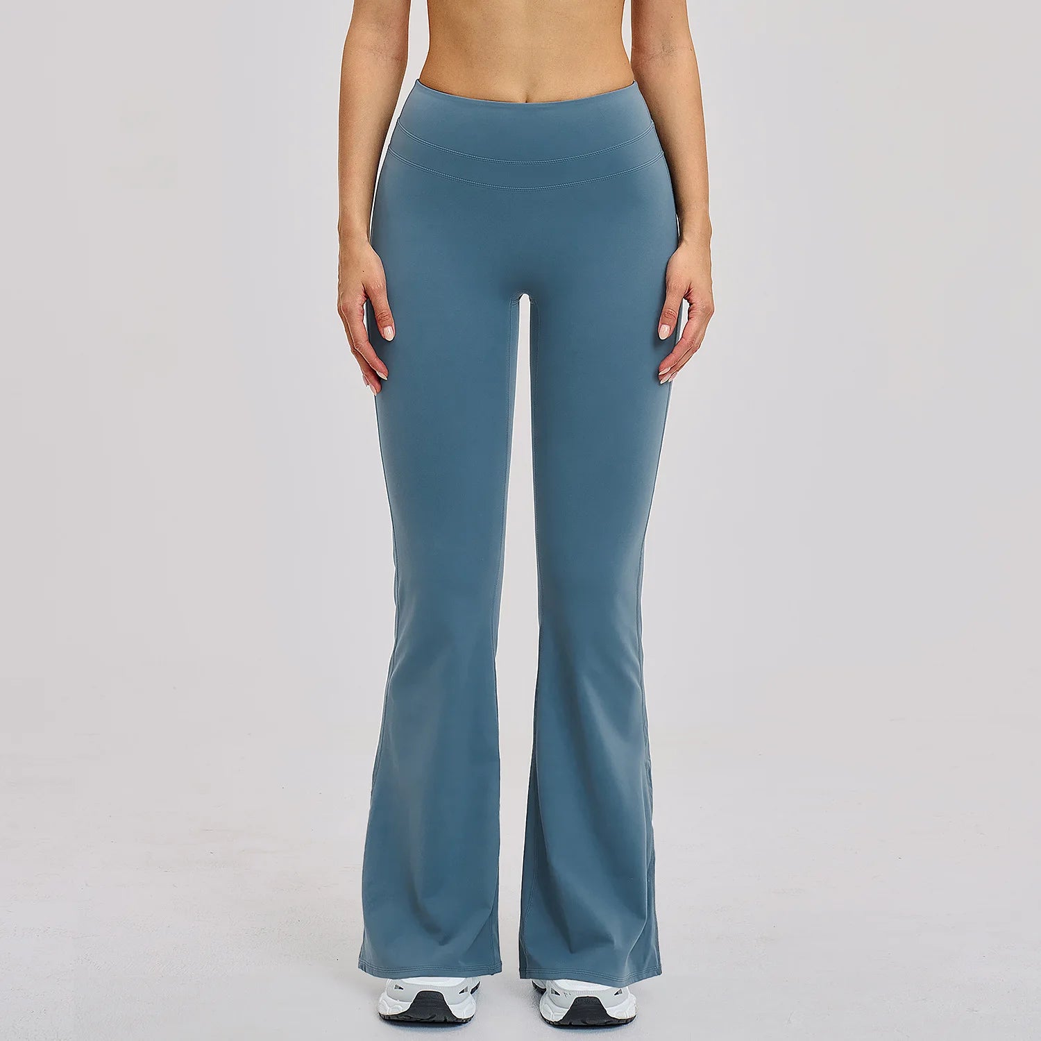 Wide-leg Pants Women's High Waist Yoga Leggings High Stretchy Butt Lifting Breathable Sports Pants for Women Gym Flared Leggings