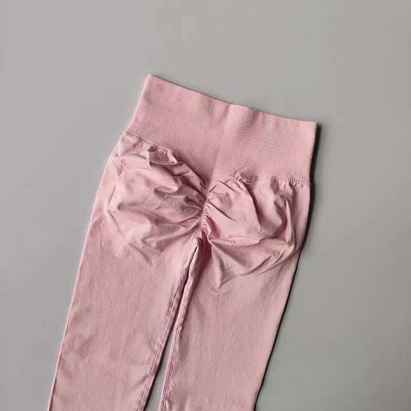 Legging Yoga Feminina Cintura Alta Sem Costura Push Up Legging Esportiva Fitness Corrida Levanta Bumbum Altamente Elástica Legging de Academia