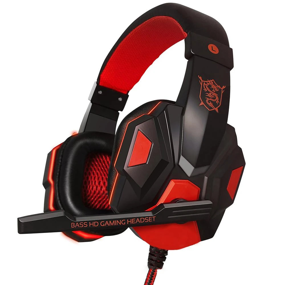 Headset Gamer com Fio para PS4/PS5/Xbox/Smartphone/PC, Headset Gamer Ajustável em 120° com Microfone com Cancelamento de Ruído