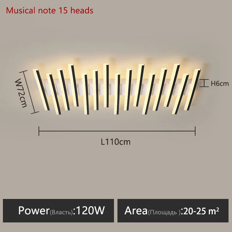 WonderNest Modern LED Linear Ceiling Light Home Decor