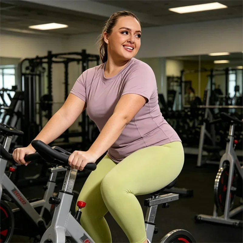 Top Fitness Manga Curta Secagem Rápida — Leveza e Performance